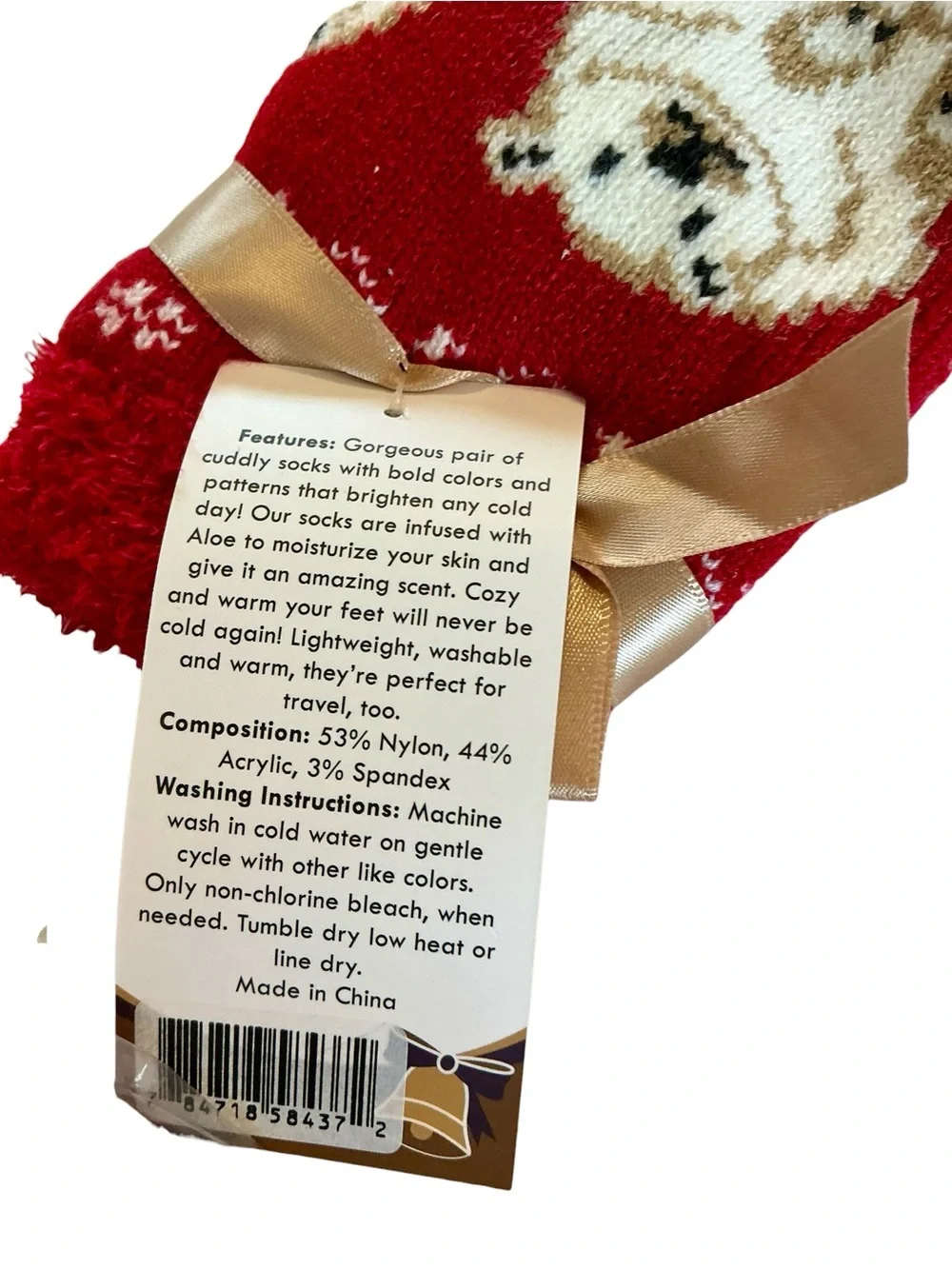 Wondershop & American Mammoth Red Holiday Cozy Crew Socks - Pack of 2